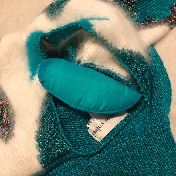 Vintage 80s Franco Valeri Angora blend sweater size S - Picture 11 of 12